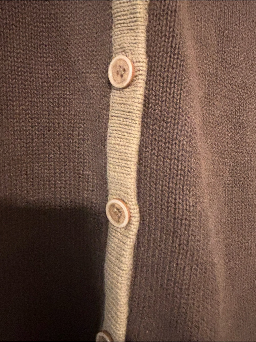 CJ Banks Brown and Tan Floral Appliqué Button Cardigan - Picture 9 of 13